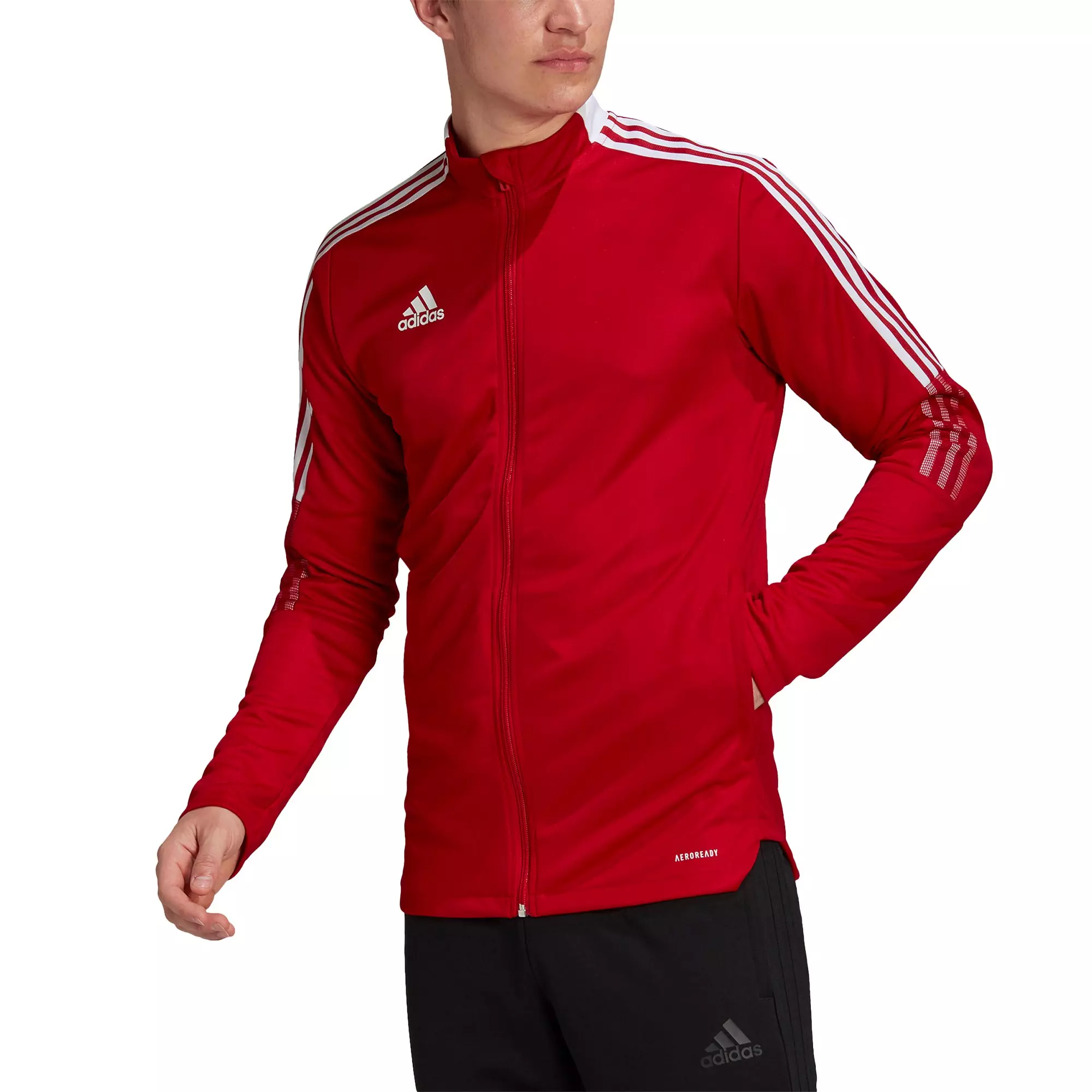 adidas Men s Red White Tiro 21 Jacket Hibbett City Gear